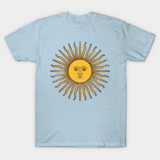 Argentina Sun / Vintage Style Flag Design T-Shirt